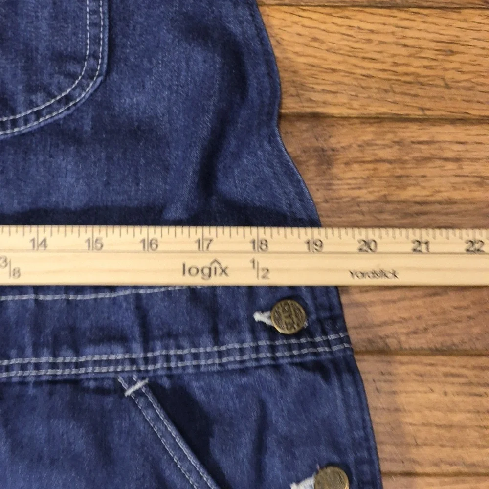 Vintage Sears Denim Overalls Mens 40x30 Blue Workwear Union Made Grunge USA